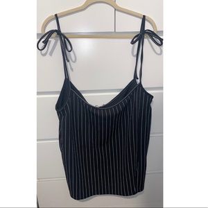 Plus Stripe Pinafore